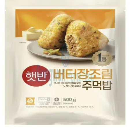 (16:30마감(D) 버터장조림주먹밥(쌀:외국산/CJ/냉동/5입/500G)EA 이미지