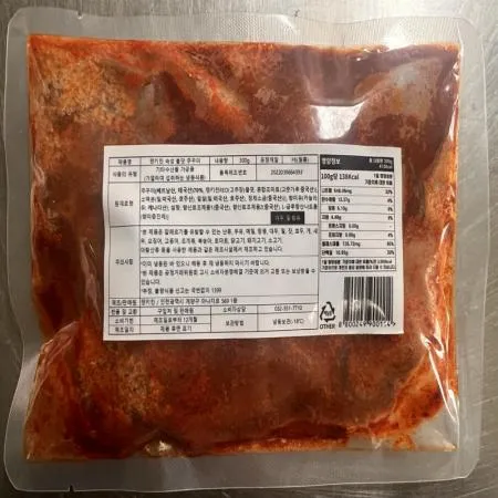 (16:30마감(D) 숙성불맛쭈꾸미(쭈꾸미:베트남/텐키친/냉동/300g)EA 이미지