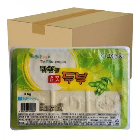 팩두부(그린/박스/3kg*4개/외국산)
