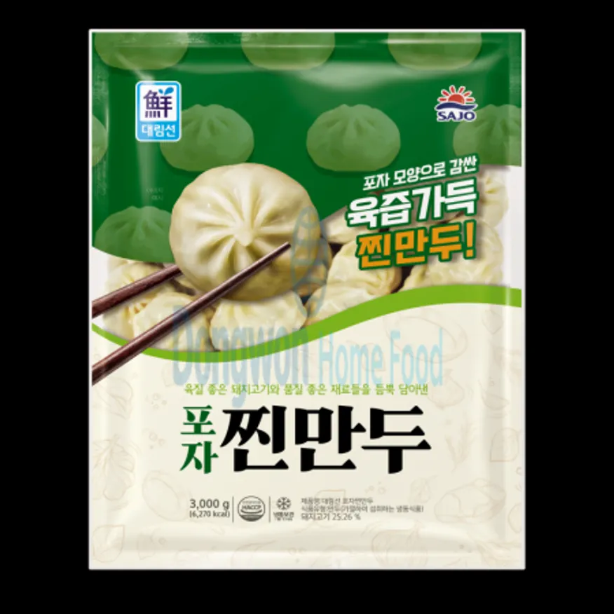 (16:30마감(D) 포자찐만두(사조대림/약100입/냉동/3KG)EA 이미지