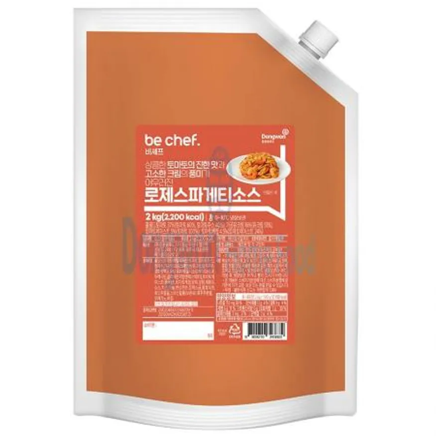 (16:30마감(D) be chef. 로제스파게티소스(2KG/동원홈푸드)EA 이미지