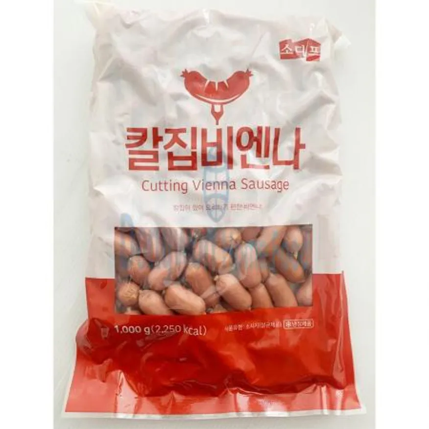(16:30마감(D) 칼집비엔나소시지(소디프/냉장/돼지고기:국산,닭고기:국산/1kg)EA 이미지