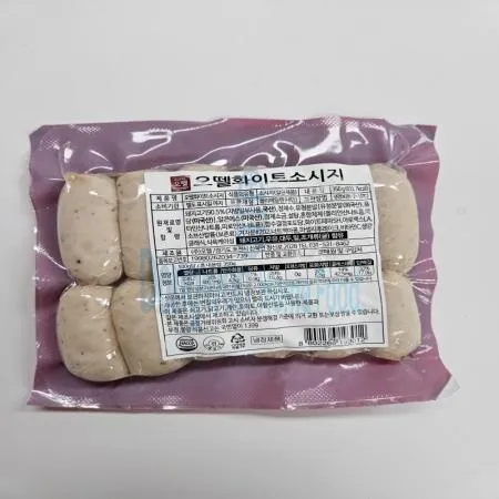 (16:30마감(D) 화이트소시지(오뗄/냉장/돼지고기:국산/350g)EA 이미지
