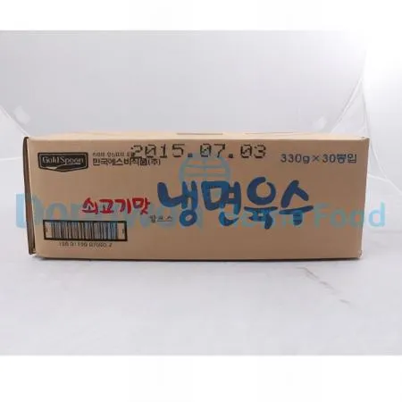 (16:30마감(D) 쇠고기맛냉면육수(에스비/330mL*30EA)BOX 이미지