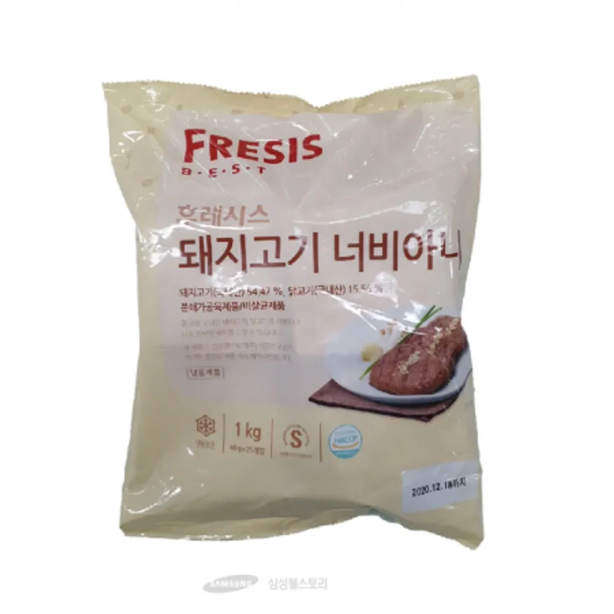 (16:30마감)너비아니(후레시스/1KG(40G*25EA)/PAC/돈육/계육:국내산) 이미지