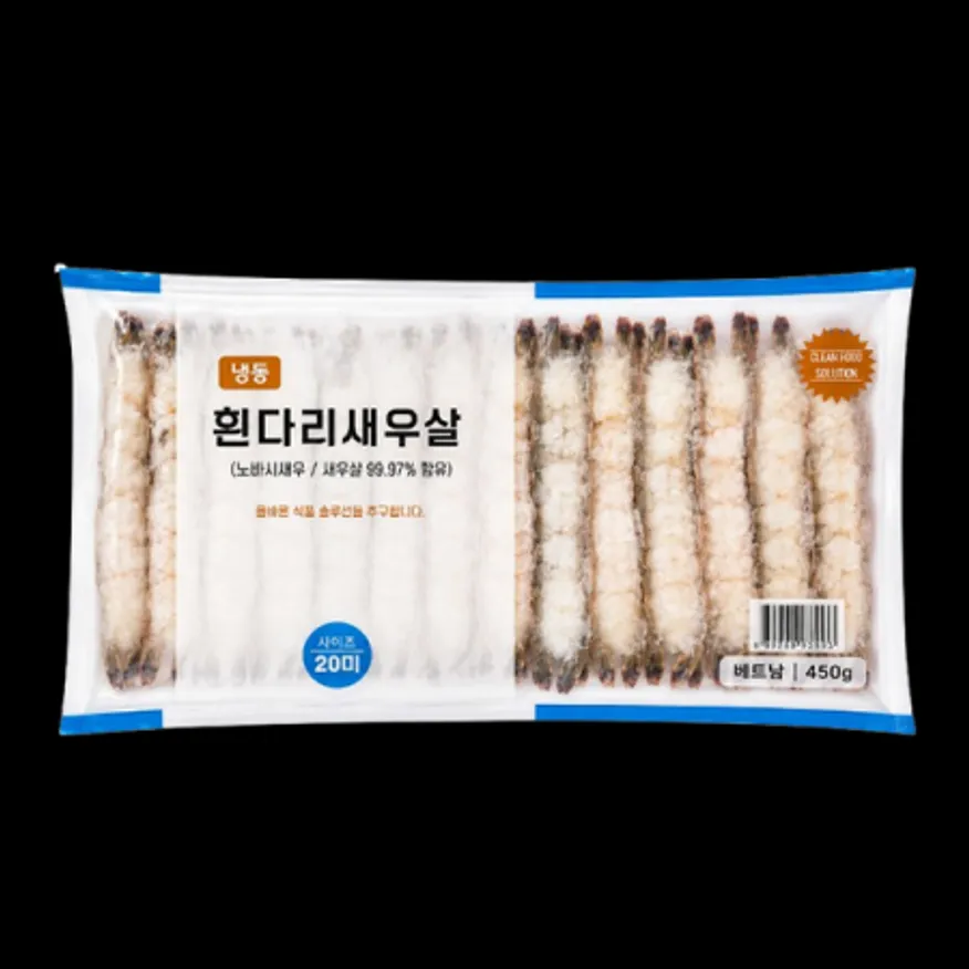 냉동노바시새우(튀김용/20미/450g/베트남) 이미지