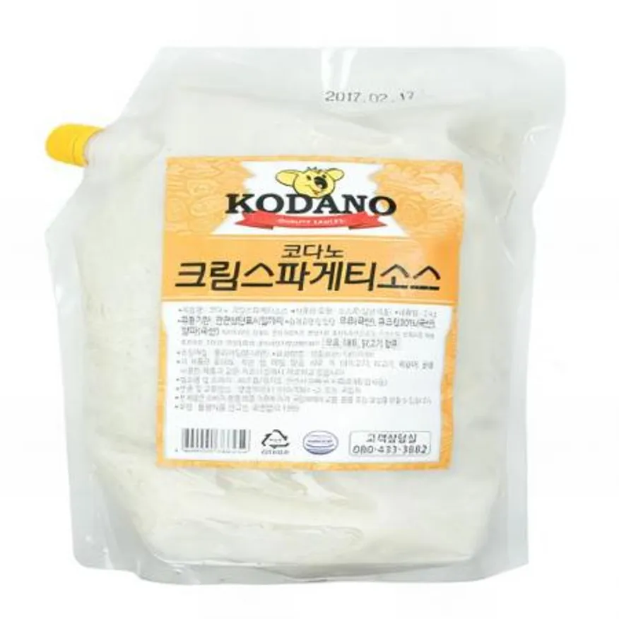 (16:30마감(D) 코다노크림스파게티소스(조흥/냉동/2kg)EA 이미지