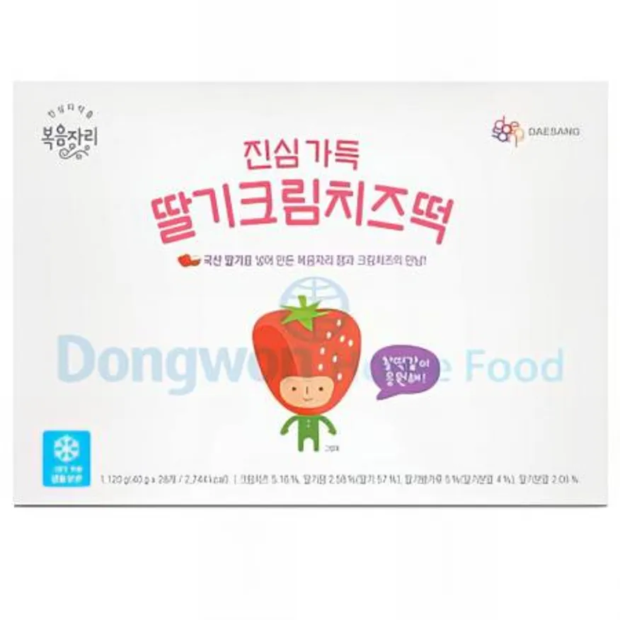 (16:30마감(D) 복음자리진심가득딸기크림치즈떡(대상다이브스/28입/1.12KG)EA 이미지
