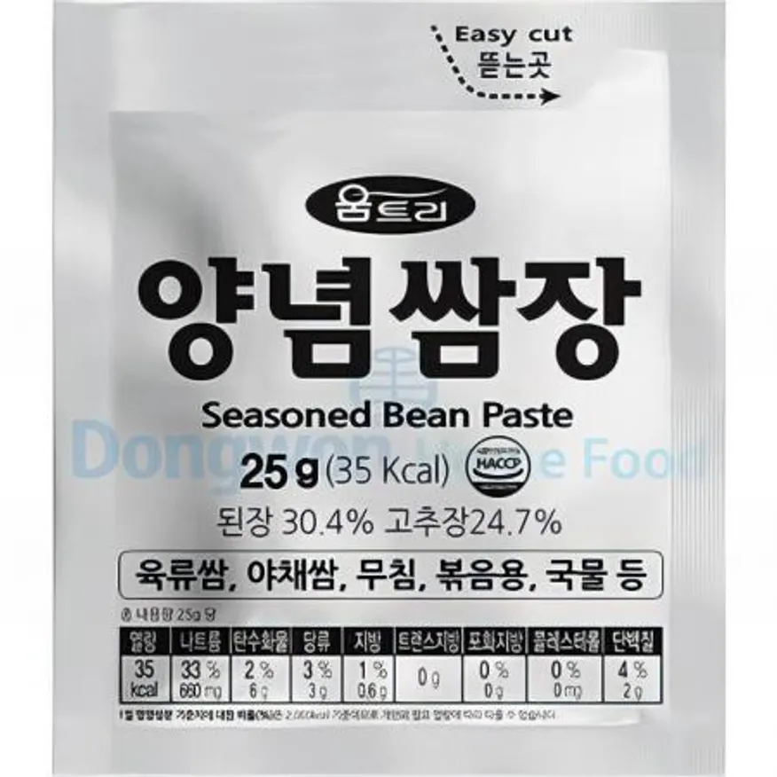 (16:30마감(D) 양념쌈장(움트리/순대용/25G*350입)BOX 이미지