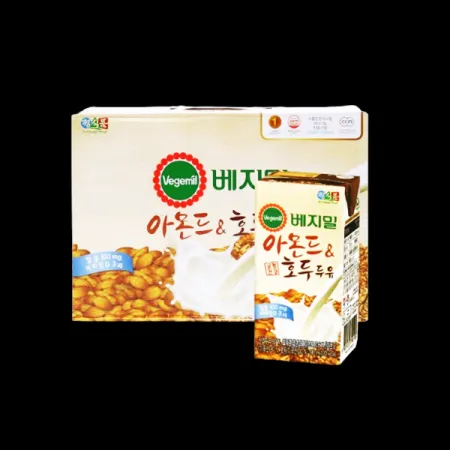 코스트코/베지밀-아몬드 & 호두 두유 190ML x 24 이미지