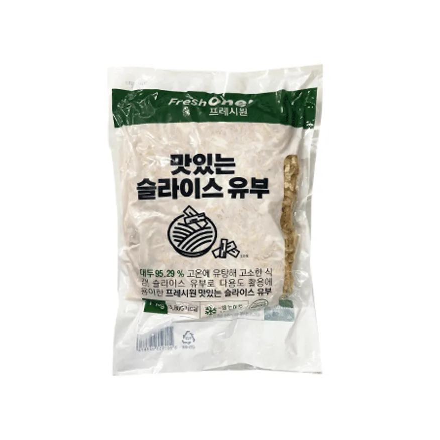 (16:30분마감)프레시원 유부(냉동 슬라이스 1Kg외국산) 이미지