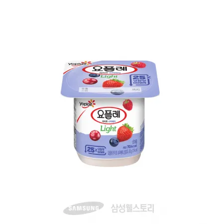 (16:30마감)떠먹는요구르트(저당)(80G/EA/원유:국내산/빙그레/요플레베리믹스) 이미지