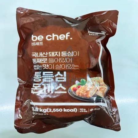 (16:30마감(D) be chef. 통등심돈까스(등심:국산/150g*10입/동원홈푸드)EA 이미지