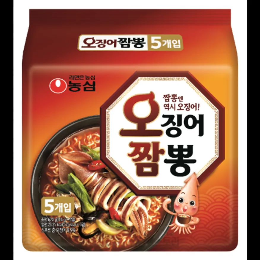 (16:30마감)오징어짬뽕(4.96KG(124G*40EA)/BOX/농심/멀티) 이미지