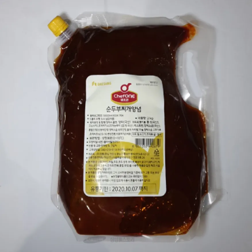 (16:30마감)RTXA순두부찌개양념(2KG/PAC/대상) 이미지