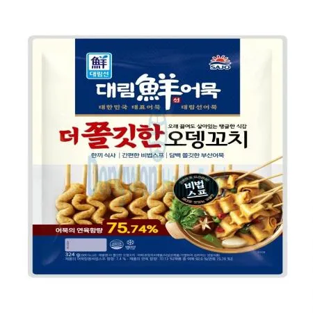 (16:30마감(D) 더쫄깃한오뎅꼬치(연육:외국산/사조대림/11±1개입/냉동/324g)EA 이미지