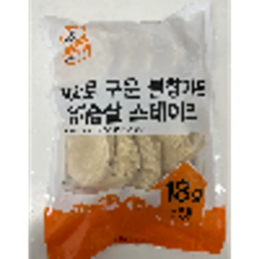 (16:30마감)냉동더잘군닭가슴살스테이크,계육,돈육,우지:국산,국일,100G*10EA,1KG 이미지