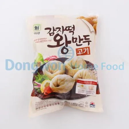 (16:30마감(D) 감자떡왕만두고기(사조대림/약20입/냉동/1.4kg)EA 이미지