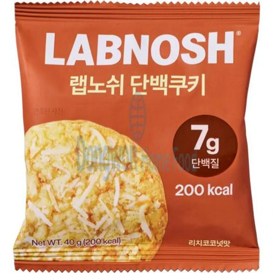 (16:30마감(D) 단백쿠키(랩노쉬/리치코코넛/40G*10EA)BOX 이미지