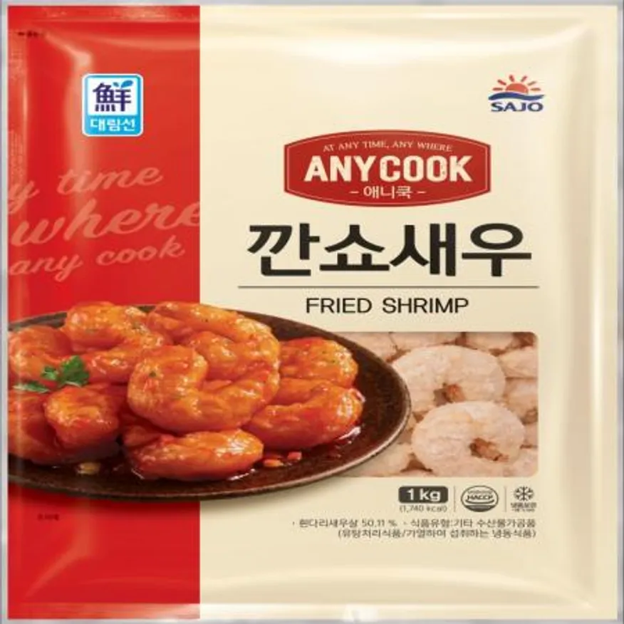 (16:30마감(D) 애니쿡깐쇼새우(사조대림/냉동/120±5입/1kg)EA 이미지