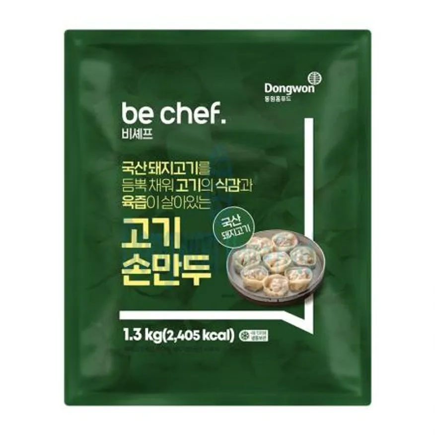 (16:30마감(D) be chef. 고기손만두(동원홈푸드/1.3kg)EA 이미지