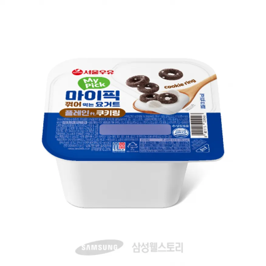 (16:30마감)떠먹는요구르트,마이픽,쿠키링,원유:국산,서울우유,131G/EA 이미지