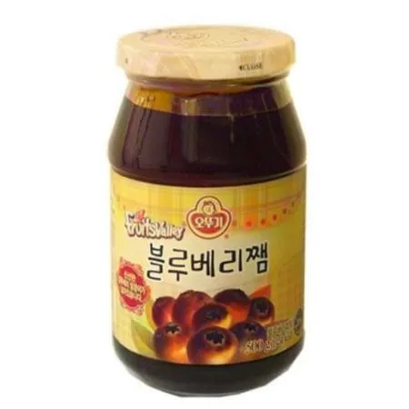 (16:30마감(D) 블루베리잼(오뚜기/병/블루베리40%/500G)EA 이미지