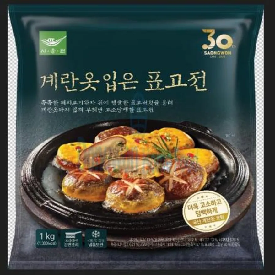 (16:30마감(D) 계란옷입은표고전(사옹원/1KG)EA 이미지