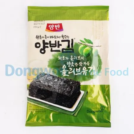(16:30마감(D) 양반김(올리브유로구운김/국산/동원/전장5매/20g)EA 이미지