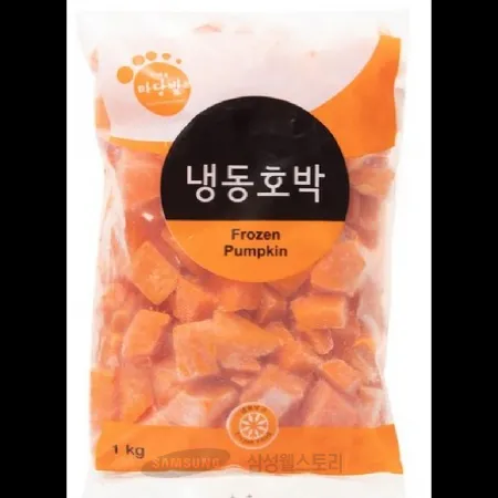 (16:30마감)냉동탈피호박,IQF,베트남산,푸른원,3CM,죽용,1KG/PAC 이미지