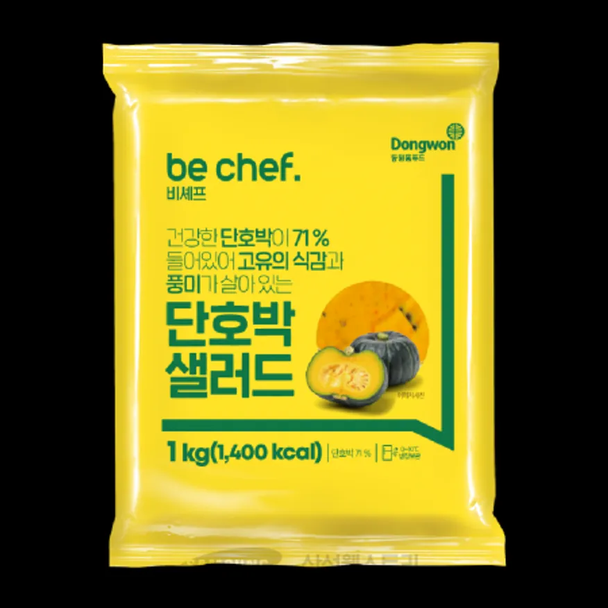(16:30마감)비셰프단호박샐러드,단호박:중국산,동원홈푸드,1KG/PAC 이미지