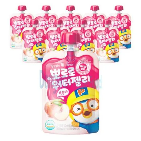 (16:30마감(D) 뽀로로워터젤리(팔도/복숭아/120G*40입)BOX 이미지