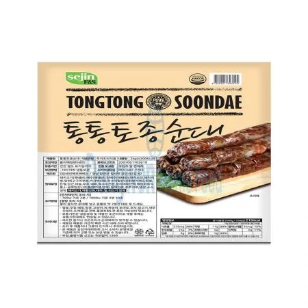 (16:30마감(D) 통통토종순대(세진/냉동/2kg)EA 이미지