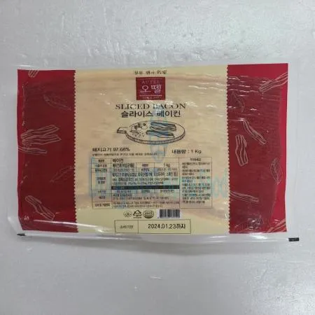 (16:30마감(D) 베이컨(오뗄/돼지고기:외국산/1kg)EA 이미지