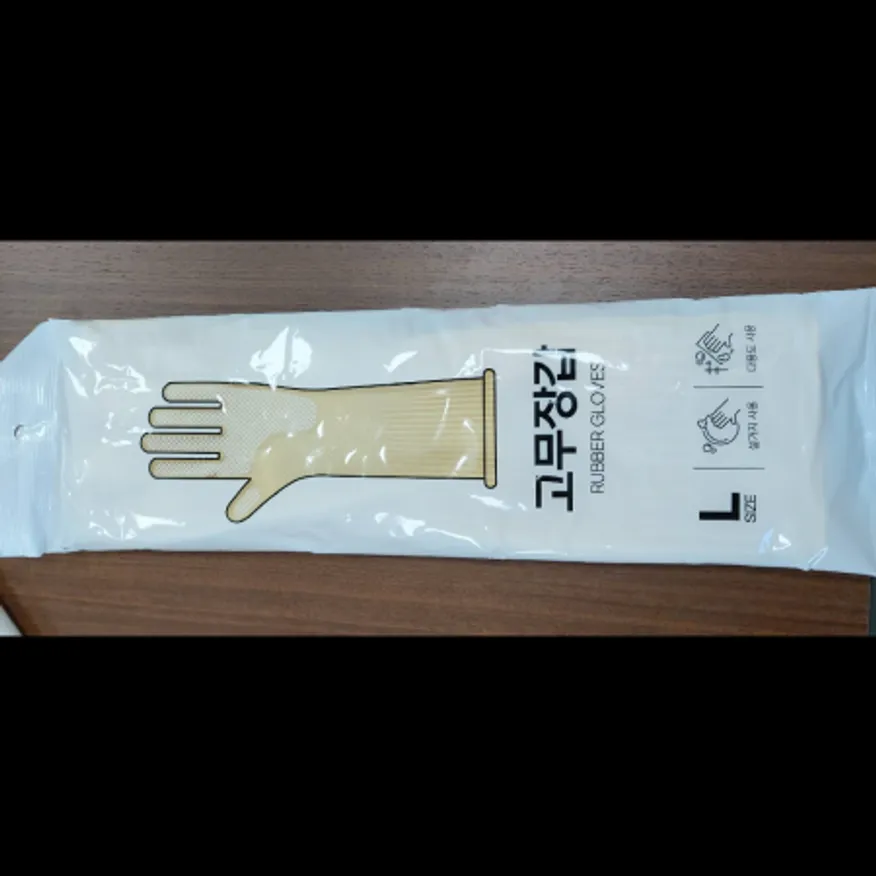 (16:30마감)고무장갑(EA/아이보리/L) 이미지