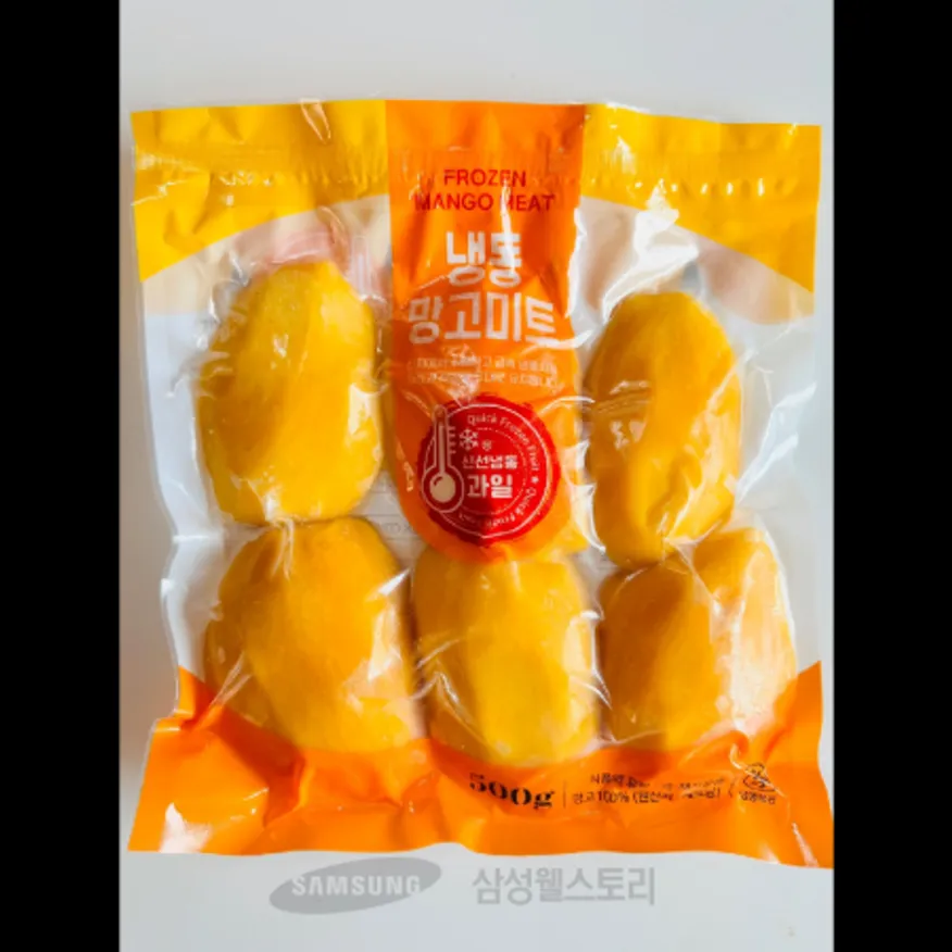 (16:30마감)냉동망고슬라이스 하프컷(베트남산/1KG(500G*2)/PAC) 이미지