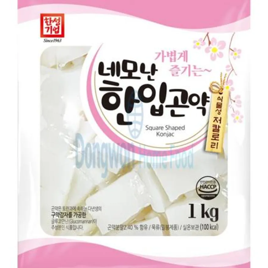 (16:30마감(D) 네모난한입곤약(한성/절단/1KG)EA 이미지