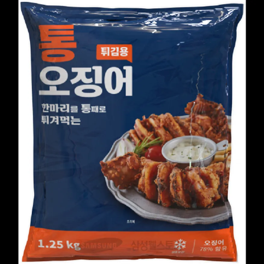 (16:30마감)튀김용통오징어가라아게(아쿠아링크/1.25KG(250G*5EA)/P/중국산) 이미지
