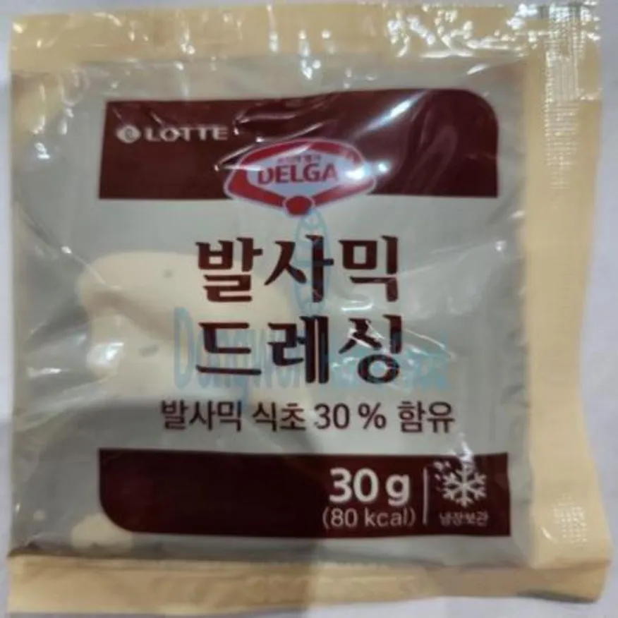 (16:30마감(D) 발사믹드레싱(델가/롯데푸드/냉장/30g*200입)BOX 이미지