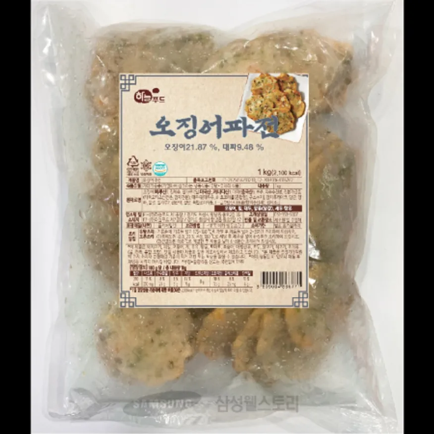 (16:30마감)냉동RTXN오징어파전,오징어:페루산,하늘푸드,1KG(31~34EA)/PAC 이미지