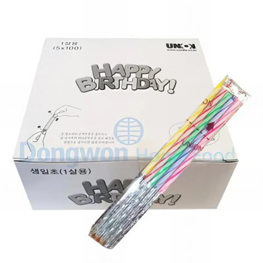 (16:30마감(D) 생일초(12cm/1살용/100입/파티용)EA 이미지