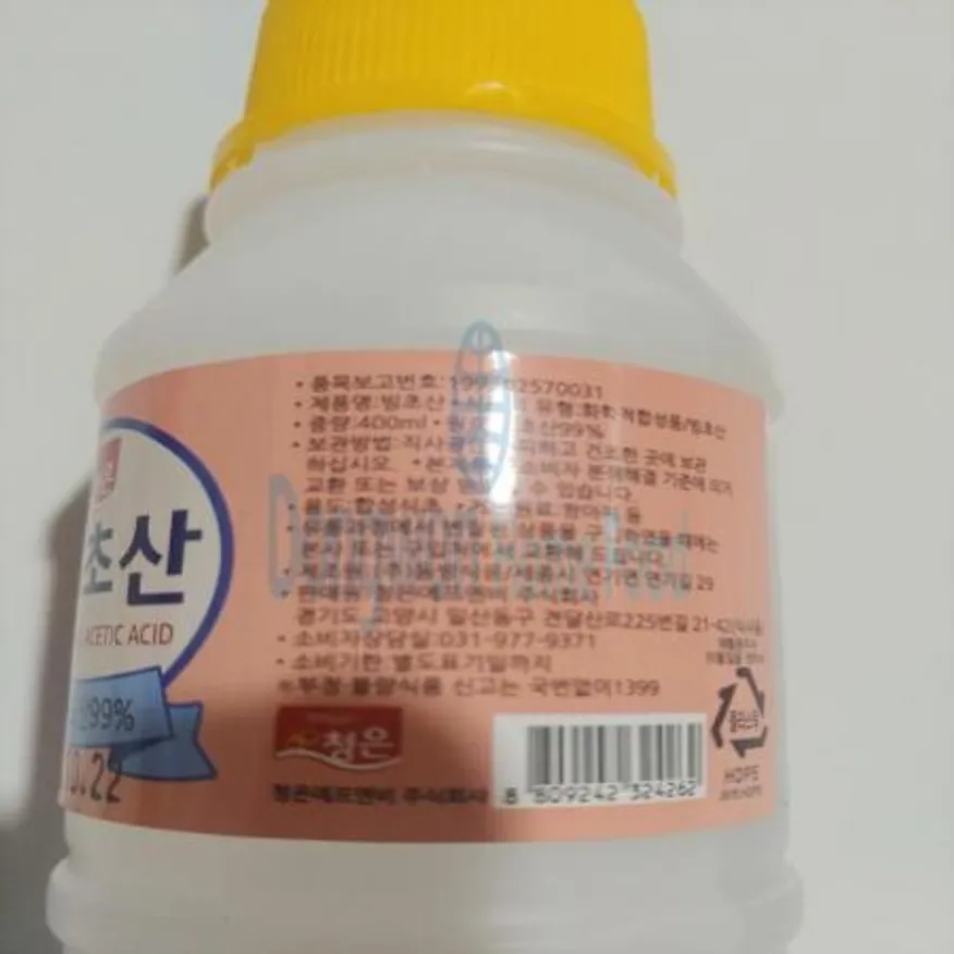 (16:30마감(D) 빙초산(청은/식용/400ml)EA 이미지