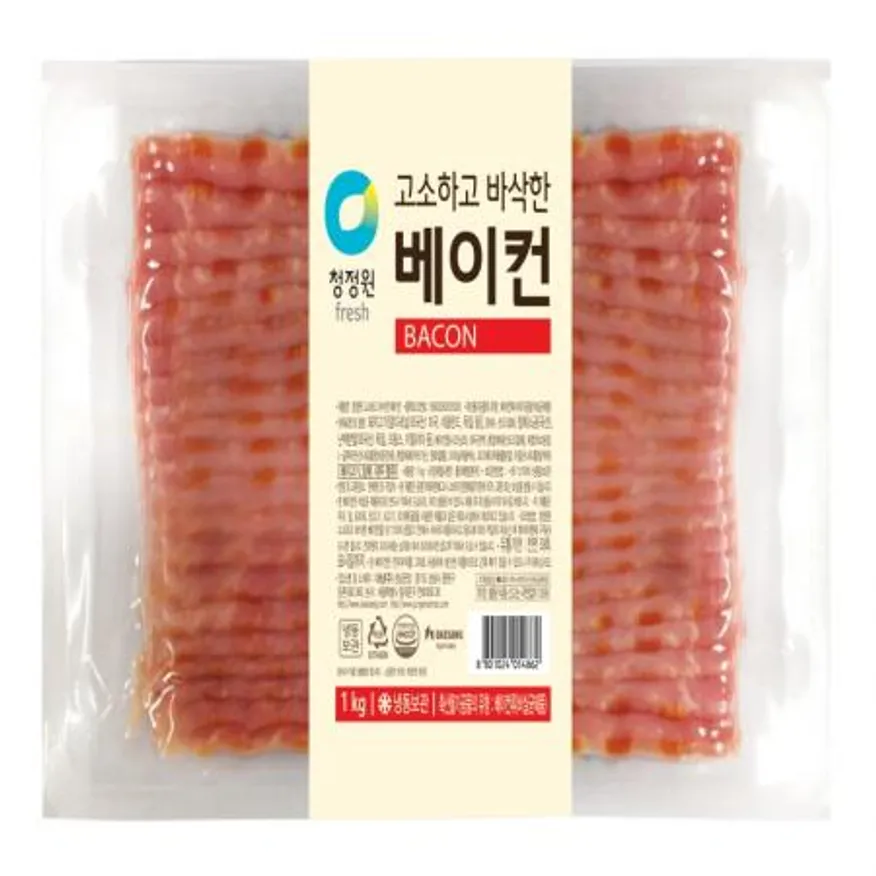 (16:30마감(D) 청정원고소하고바삭한베이컨(대상/돈전지:외국산/1kg)EA 이미지