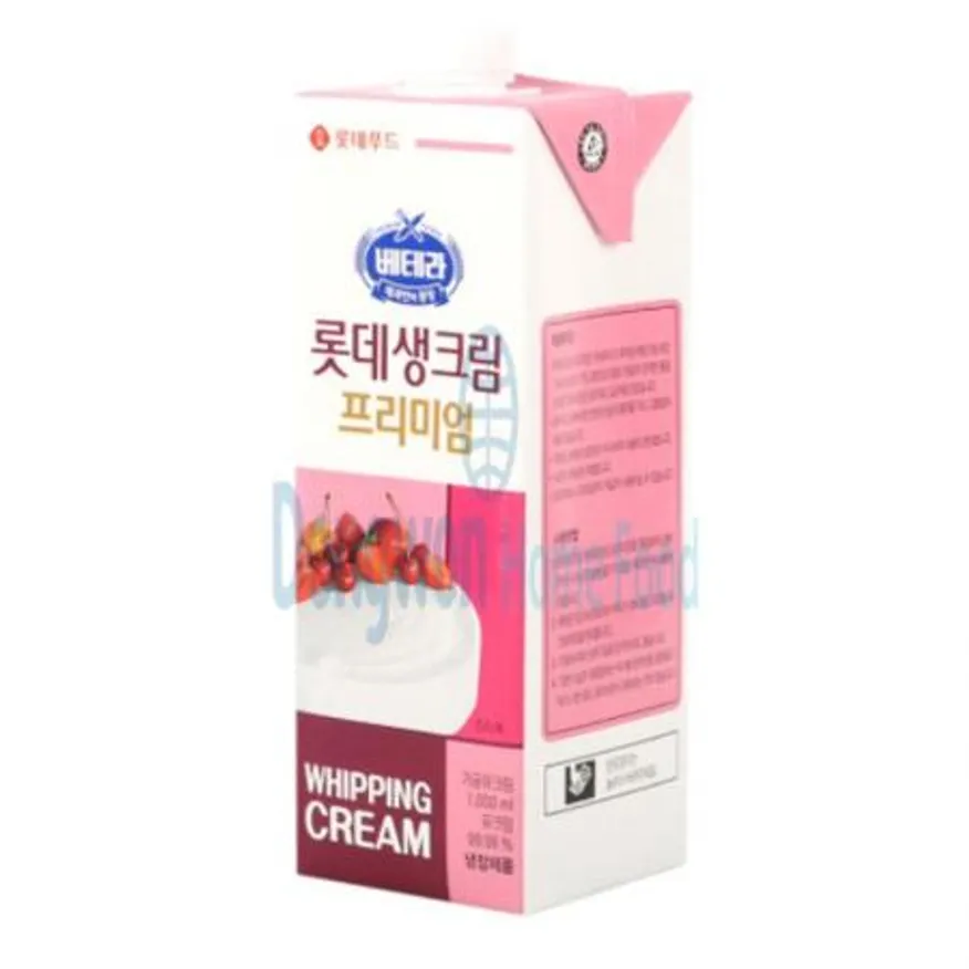 (16:30마감(D) 롯데생크림프리미엄(롯데웰푸드/항온/1kg/파스타,소스용)EA 이미지