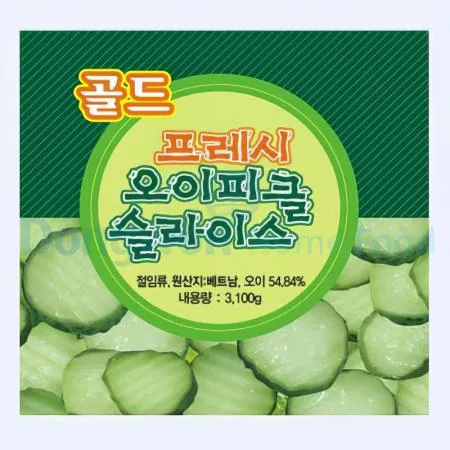 (16:30마감(D) 오이피클(아주쿡/슬라이스/3.1kg)EA 이미지