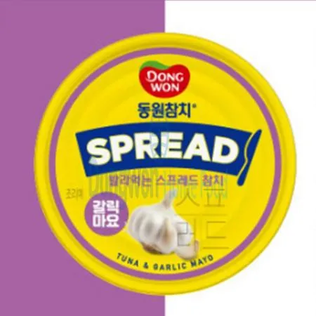 (16:30마감(D) 스프레드갈릭마요(동원/가다랑어:원양산/100G)EA 이미지