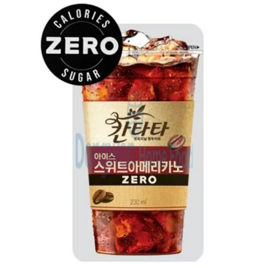 (16:30마감(D) 칸타타아이스스위트아메리카노(롯데칠성/파우치/제로/230ML*10입)EA 이미지