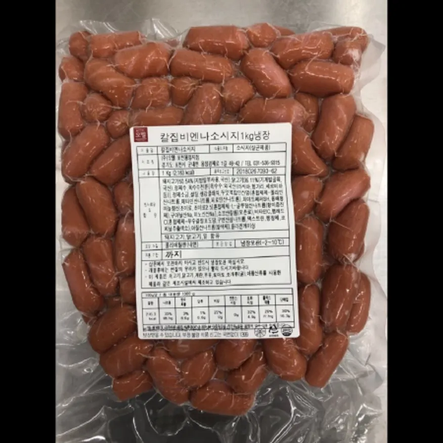 (16:30마감)칼집비엔나(1KG(약125EA±5)/PAC/계육:국산/오뗄/돈육) 이미지