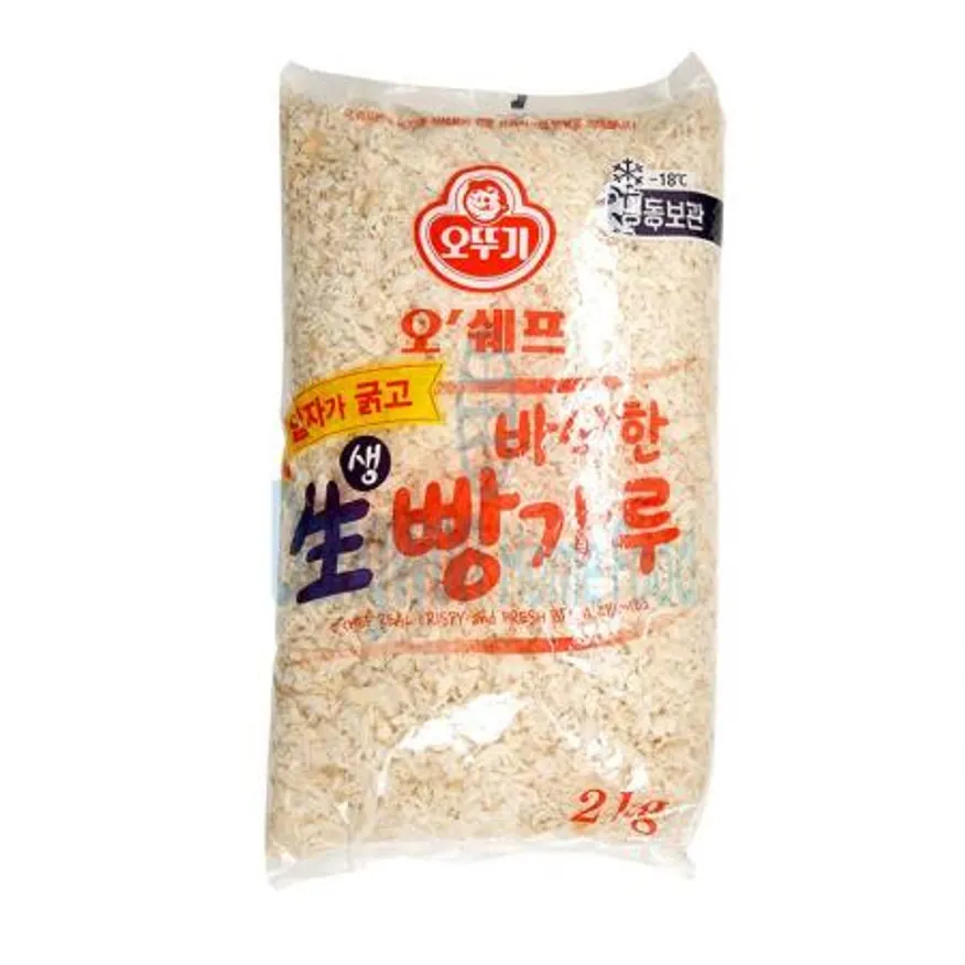 (16:30마감(D) 오쉐프입자가굵고바삭한생빵가루(오뚜기/젖은/굵은것/2KG)EA 이미지