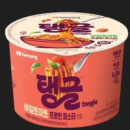 (16:30마감(D) 큰컵탱글바질토마토파스타(삼양/105g*16입/용기면)BOX 이미지